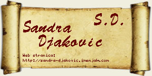 Sandra Đaković vizit kartica